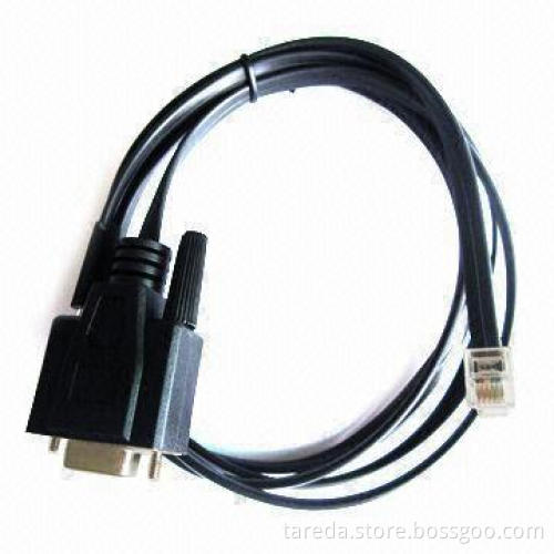 RJ11 (6P4C) to RS232 DB9-pin Cable Assembly, Good-quality